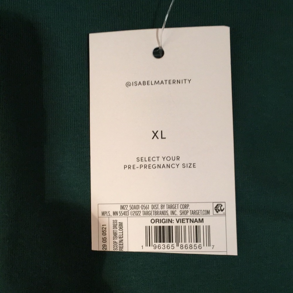 Isabel cotton spandex stretch maternity dress - Picture 9 of 10